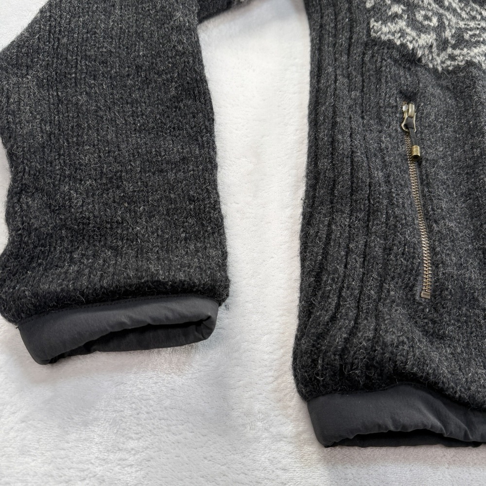 Sherpa Adventure Gear Wool Full Zip Sweater Mens L Fleece Lined Nepal Fair Isle - Picture 4 of 9